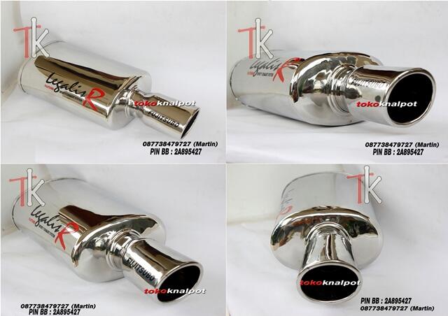 Knalpot Mobil Remus Dual Twin dan Fujitsubo Legalis Racing Single Tail