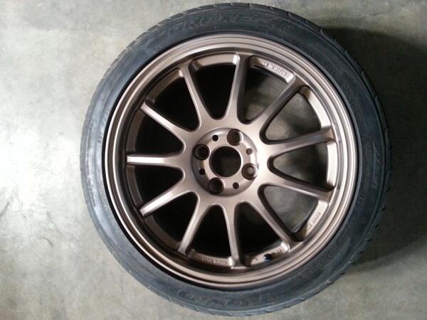 Jual velg work emotion+ ban proxes4