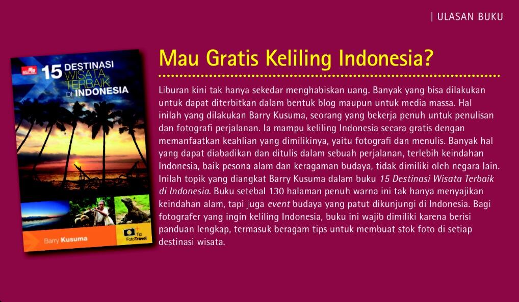 Travelers yg ingin keliling Indonesia, Wajib punya Buku ini.