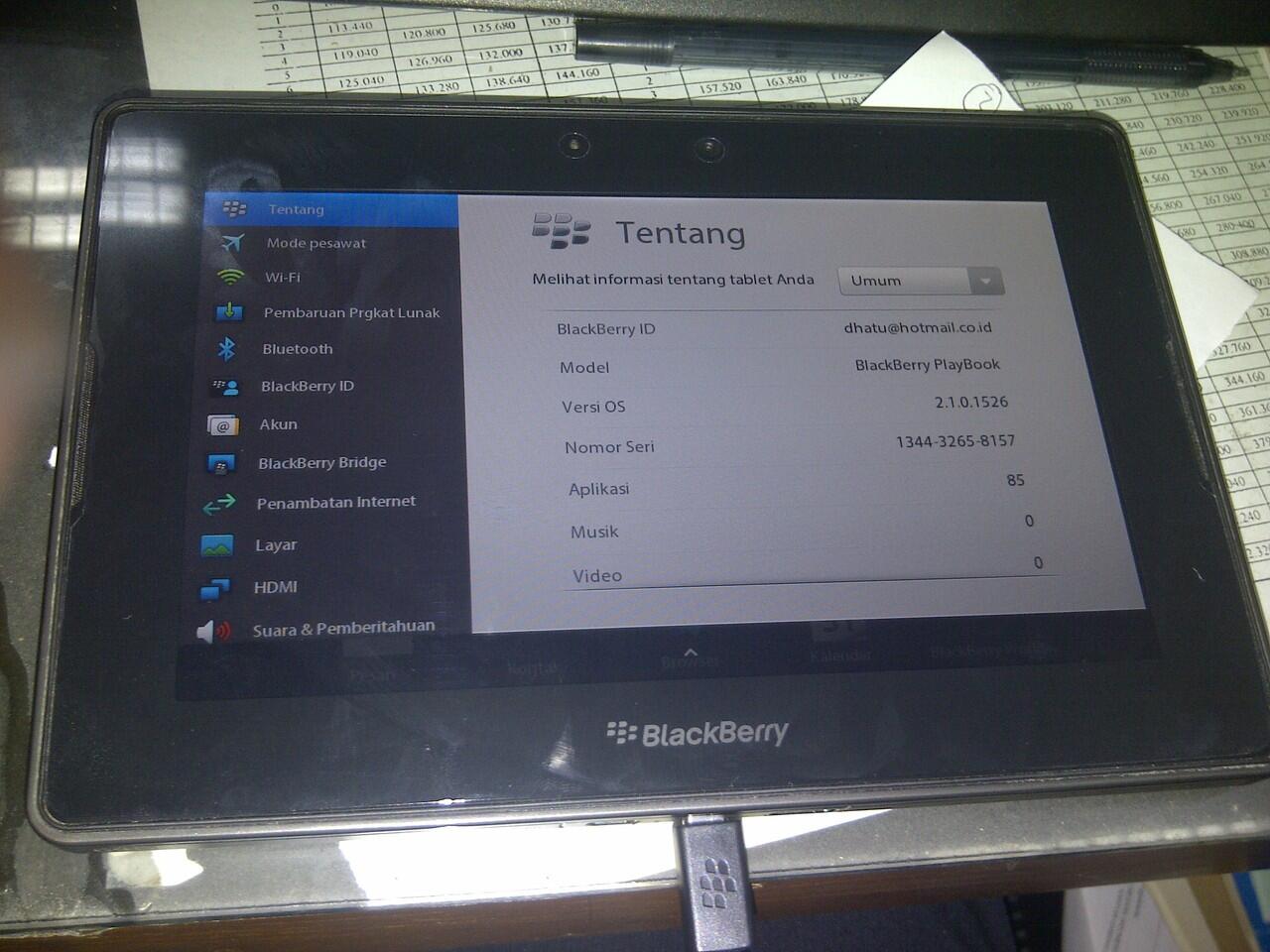 Blackberry Playbook 64 GB ,murah jogja