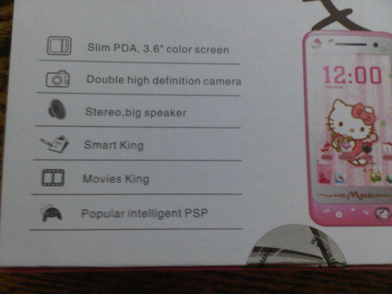 HP HELLO KITTY MAXIS MX22 TOUCH SCREEN MURAH (GAR RESMI 1 TAHUN)