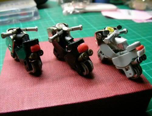 (FULL PICT) Cara Membuat Miniatur Motor dari Korek Gas Bekas