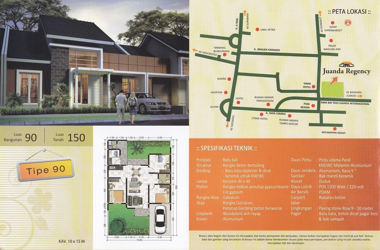 Rumah exclusive Juanda Regency di Surabaya Selatan dekat Bandara Juanda dan akses Tol