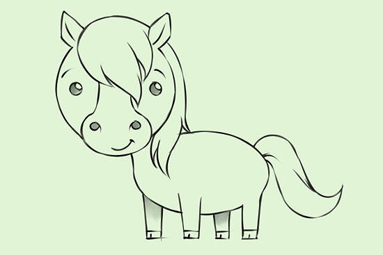 11 Cara  Menggambar  kuda  dengan mudah  KASKUS