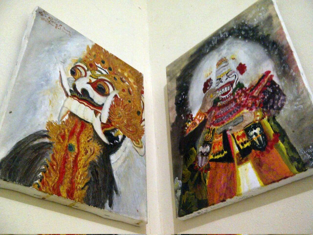 lukisan tari topeng
