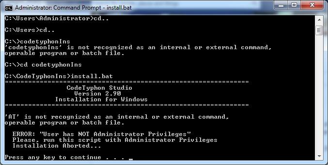 (ask)instal software muncul "user has not adminstrator privileges"
