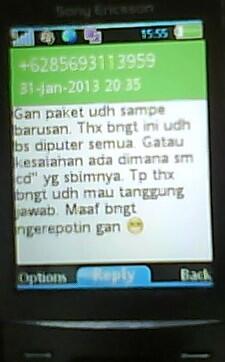Testimonial dari Buyers Baik Hati ^^