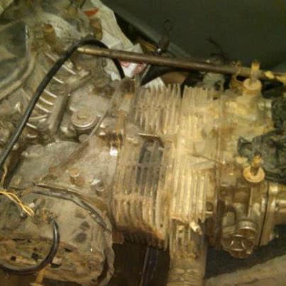 mesin honda TN7 360cc bwt bahan bikin trike,chooper,moge