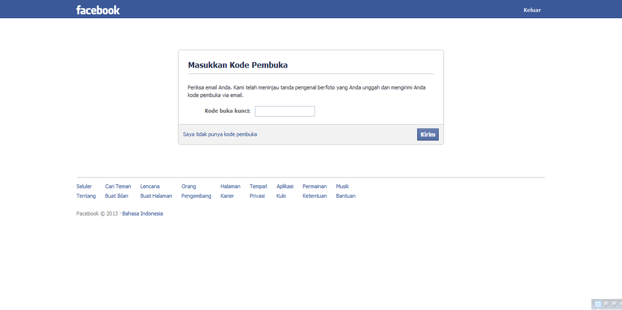 Help gan. Masalah Facebook.