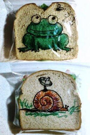Tiap Pagi, Pria Ini Menghias Sandwich Untuk Bekal Sang Anak