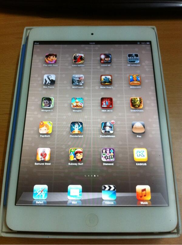 iPad Mini 16GB white Lengkap Wifi Only