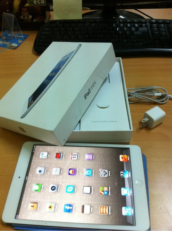 iPad Mini 16GB white Lengkap Wifi Only