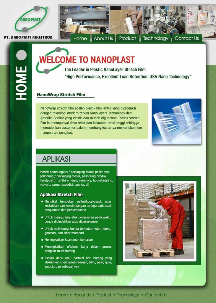 NANOPLAST high quality Stretch Film untuk packaging pembungkus