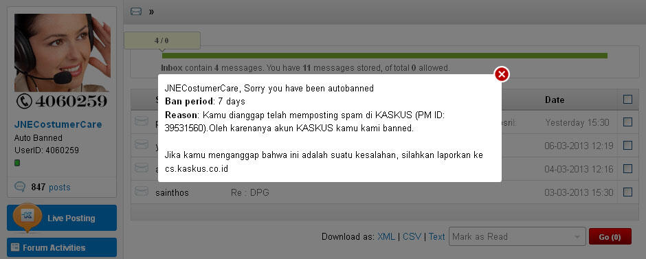 Korban Auto Banned Hansip dengan Alasan Spam &#91;Absen Sini&#93; Nunggu MIMIN / MOMOD Lewat!