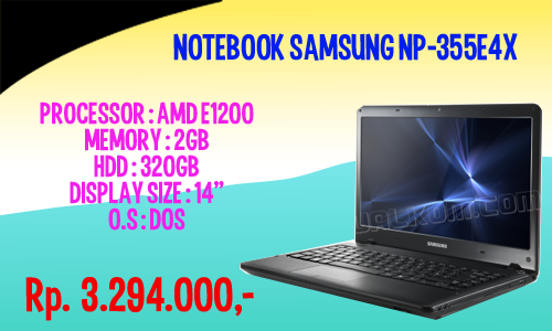 NOTEBOOK SAMSUNG (RESMI & NEW)