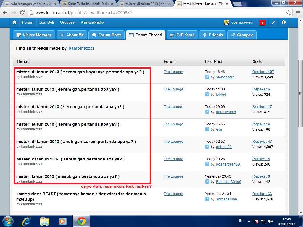 Kaskus &quot;Galau&quot; Over Posting