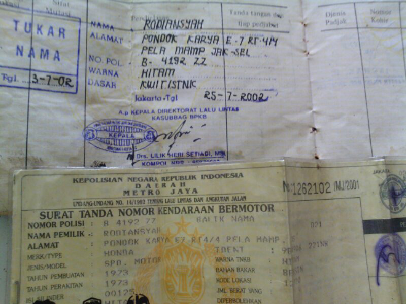 DI JUAL BAHAN PAKETAN CB 125 Th 73