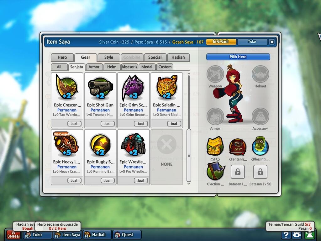 J> lostsaga d3petik 5, 10 herper 10 rare item, murah meriah