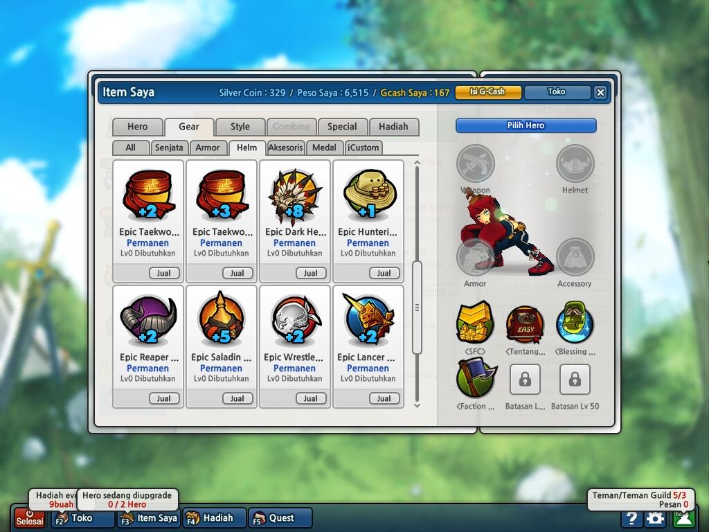 J> lostsaga d3petik 5, 10 herper 10 rare item, murah meriah