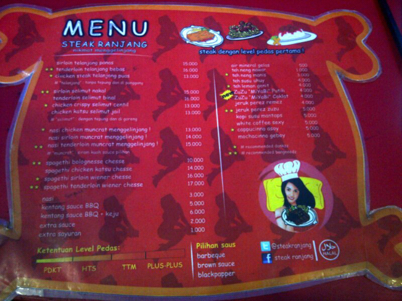 Menu makan steak yg 'Nakal' di bandung