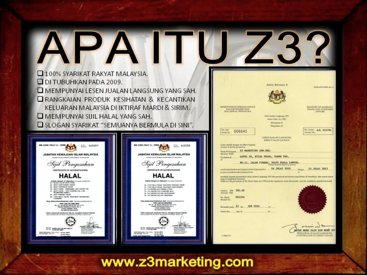 Z3 Marketing Sdn Bhd (708473-P) (AJL 931784)