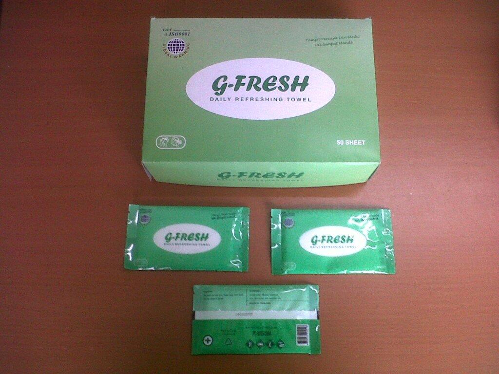 Distributor Handuk Basah G-Fresh (ASLI Handuk ,BUKAN TISU/SPUNLACE)