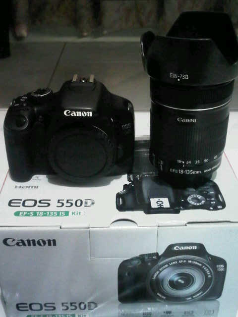 &#91;WTS&#93; DSLR EOS 550D + CANON 18-135MM + BEGI+ UV FILTER +++ LAIN2...6,2 JUTA NETT..BU 