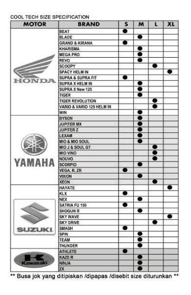 Sarung Jok Motor Cool Tech Murah