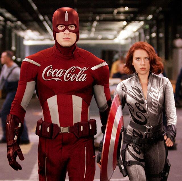 Gini jadinya kalo Superheroes pake sponsor