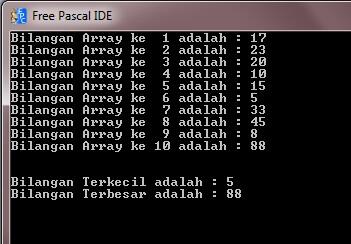 &#91;ASK&#93; MENENTUKAN BIL TERKECIL, TERBESAR, TOTAL, RATA2 DAN POSISI PADA ALGORITMA.
