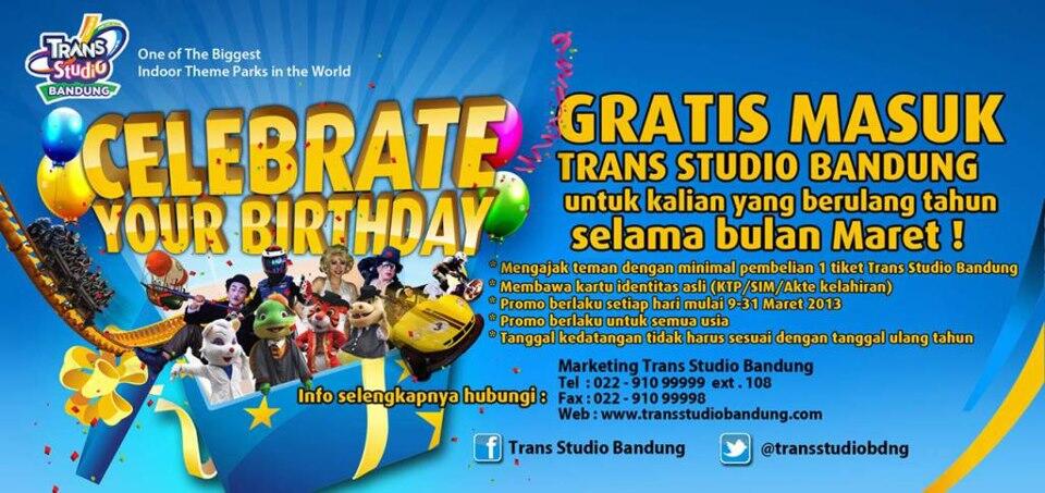 &#91;HOT NEWS&#93; Gratis ke Trans Studio Bandung selama bulan Maret (MASUK GAN!!!)