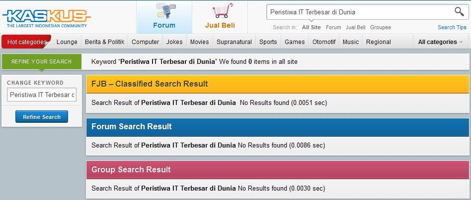 Peristiwa IT Terbesar di Dunia 