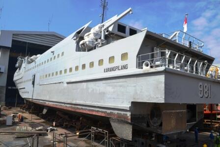 Modernisasi KRI Karang Pilang-981 Koarmatim