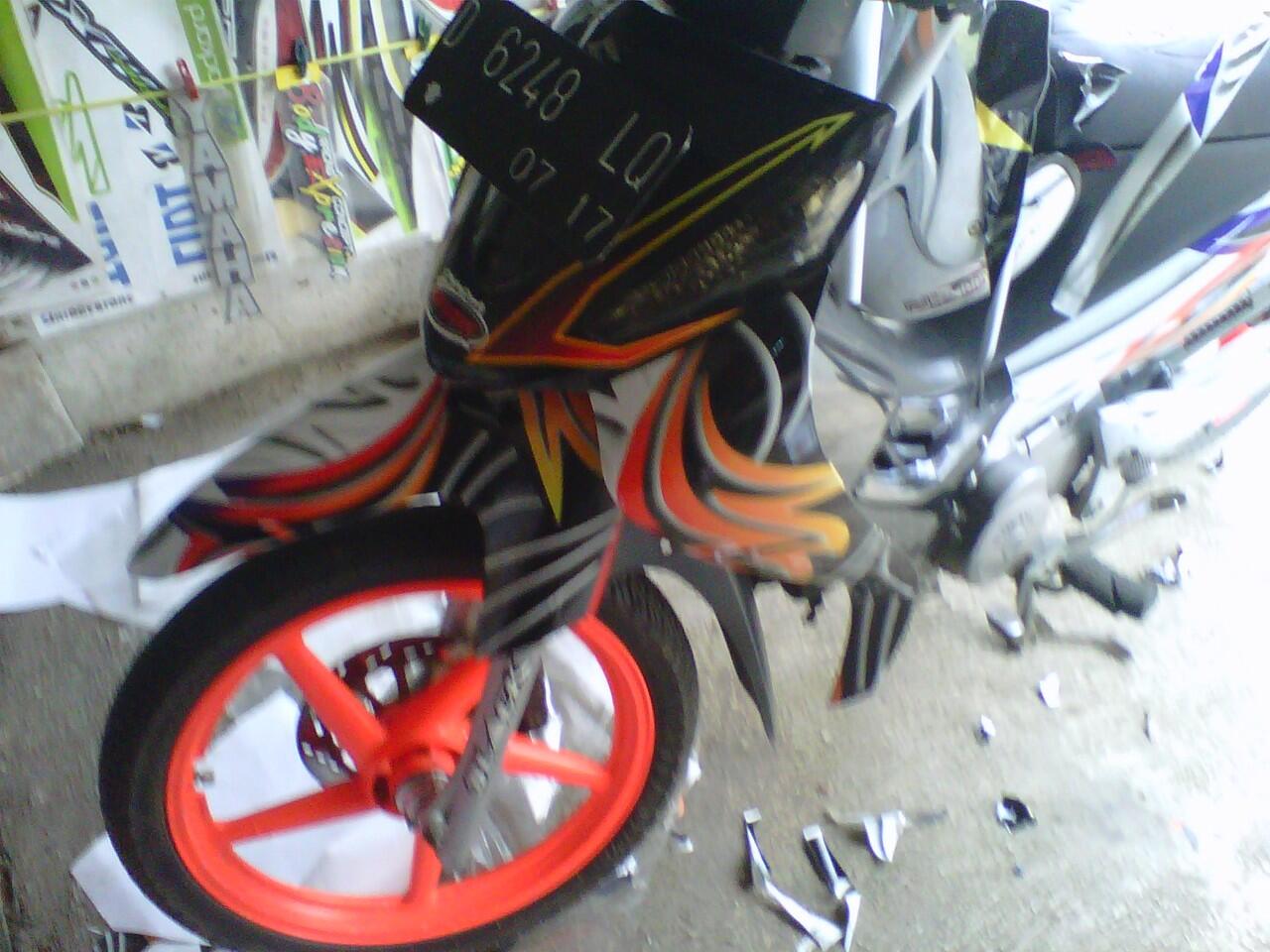 Cari Asesoris Motor Striping Airbush Tank Pad Stiker Spedo