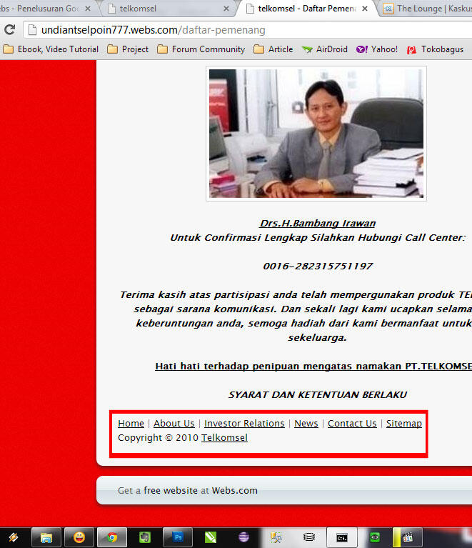 &#91;INFO&#93; Modul Baru Penipuan Hadiah Undian T*****sel