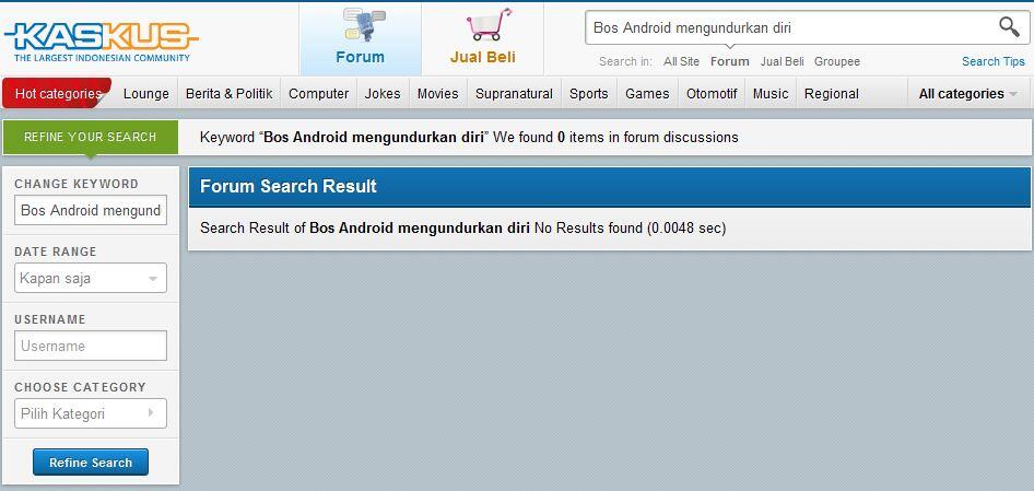 Bos Android Mengundurkan Diri