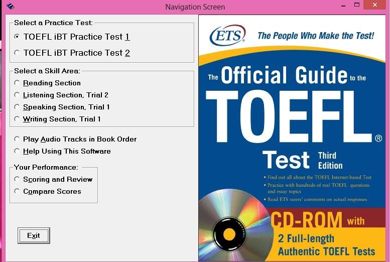 my TOEFL result