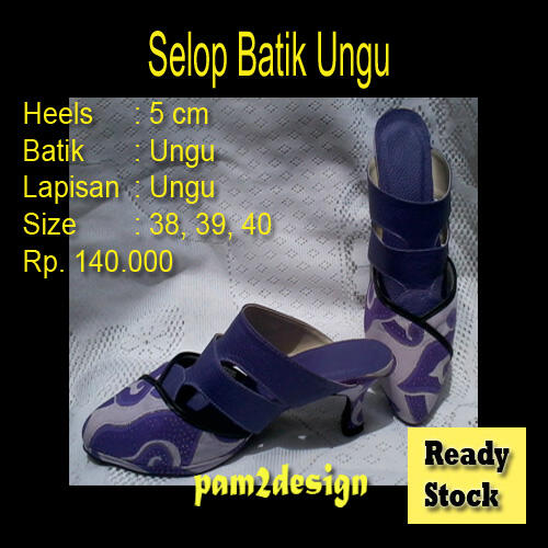 Selop Batik Ungu
