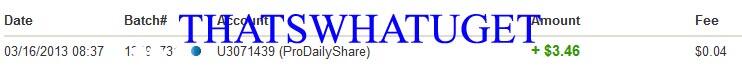 &#91;thatswhatuget&#93; ProDailyShare,3%/day, min $1/position &amp; WD $1,RCB 100%..!!