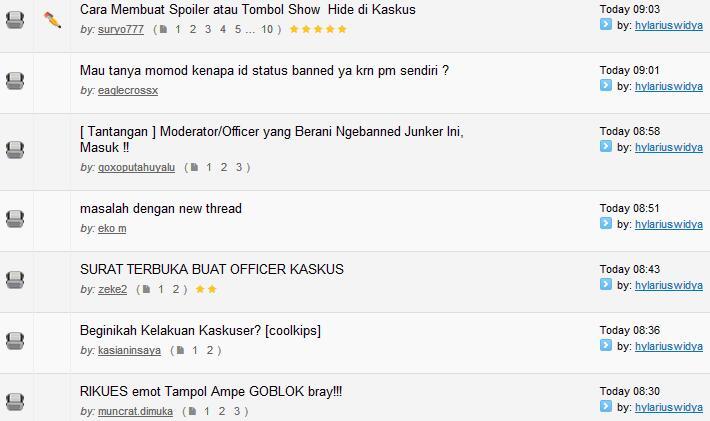 Saran : Memohon : jadikan ane moderator KSP