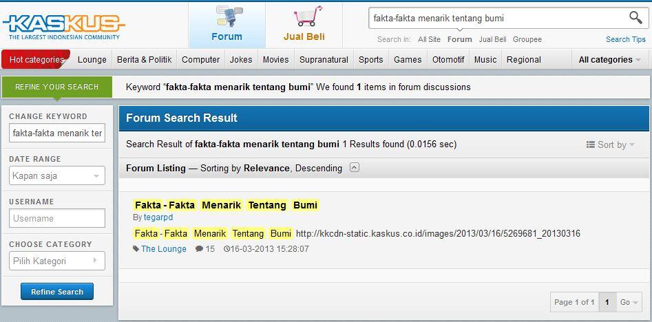 Fakta-Fakta Menarik Tentang Bumi