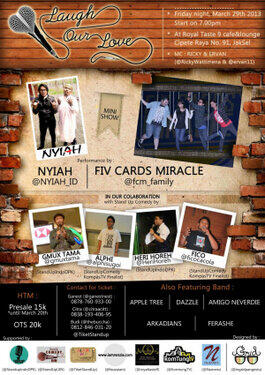 (Sapa tau mampir kota ente Gan) STAND UP COMEDY SHOW BULAN MARET '13