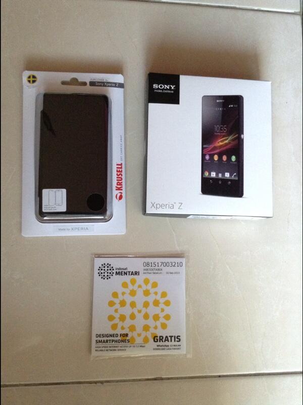 Jual Sony Experia Z Baru Discount 500rb + Bonus