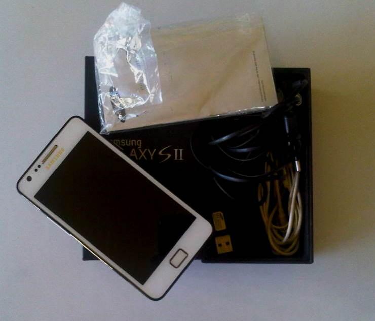 SAMSUNG GALAXY S2 i9100 WHITE FULLSET MALANG