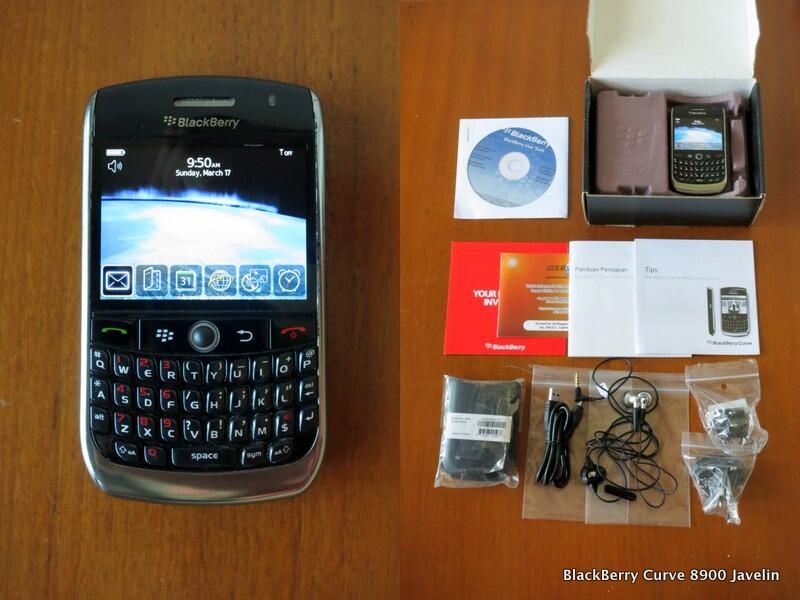 Jual BlackBerry Curve 8900 "Javelin" Selular Shop MULUS Box Pocket Handsfree