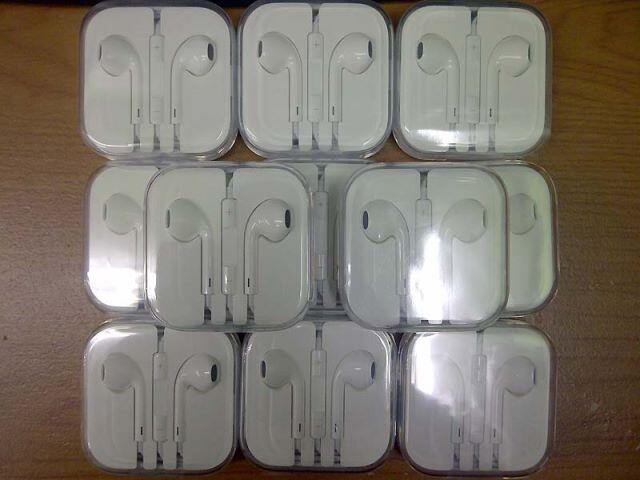 jual HF / Headset / Earphone Iphone 5 kualitas Original Mantap