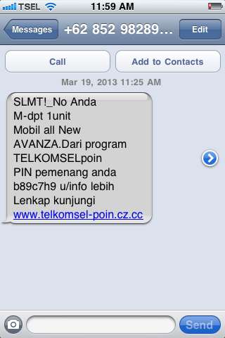 &#91;WARNING&#93; Gan hati2 Penipuan Telkomsel Poin