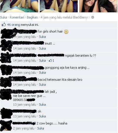 &#91;ngakak&#93; 2 Alay berantem gak jelas di komen FB + PIC