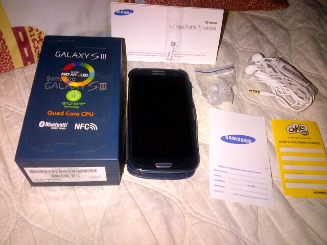 Jual Samsung S3 Pebble Blue masih bergaransi SEIN