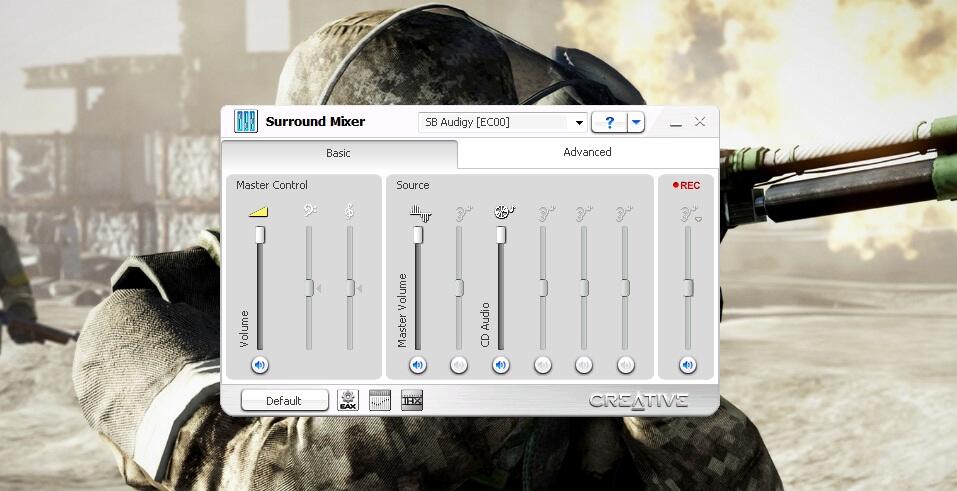 HELP:Creative Surround Mixer ane di Windows 7